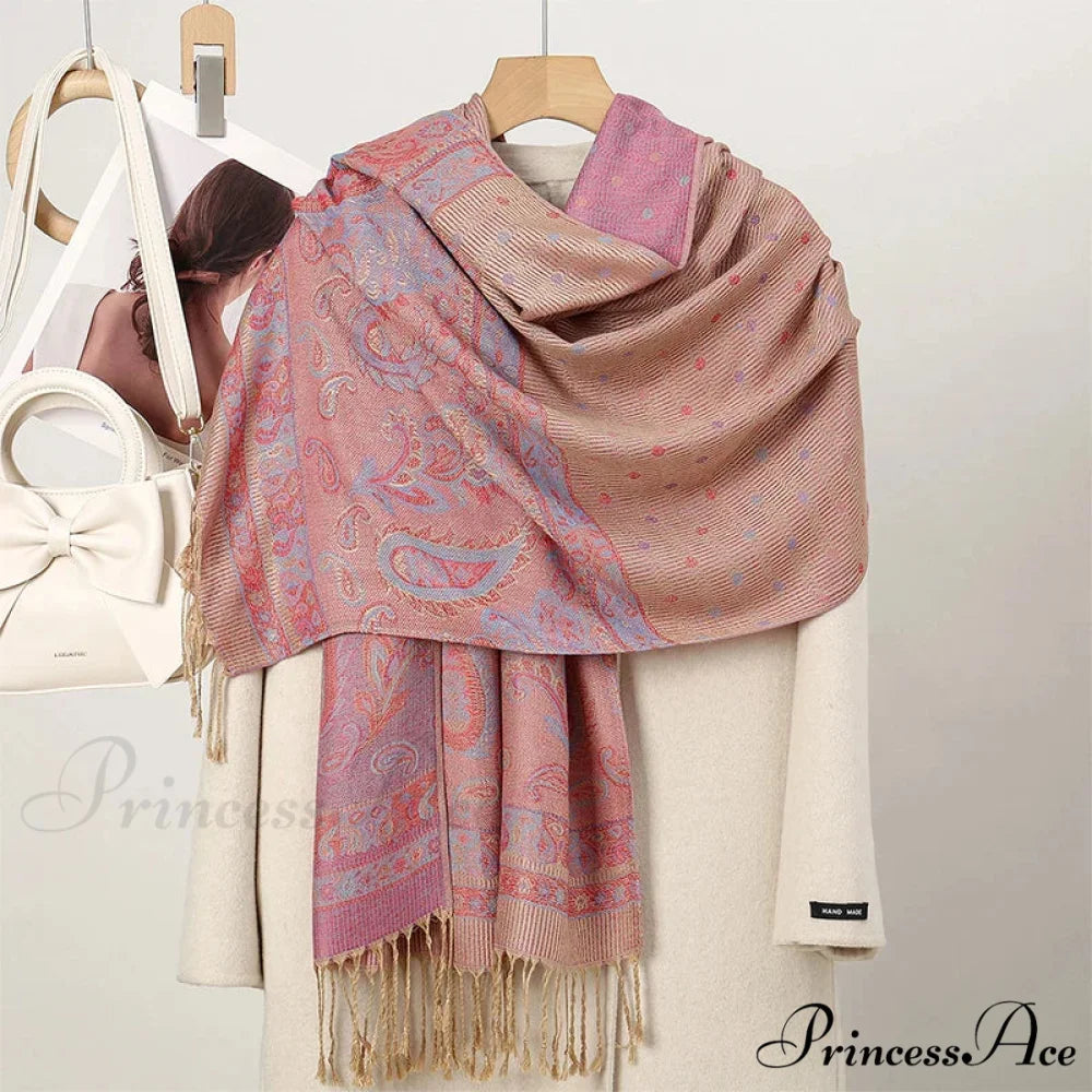 Fall Cashmere Pashmina Wrap Scarf scarf-241228