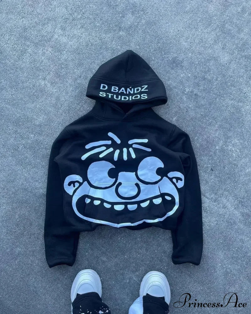 Fall Enjoyment Design Printed Hoodie black 3 / M hoodies-241228