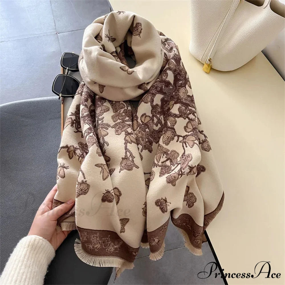 Fall Pashmina Cashmere Scarf scarf-241228