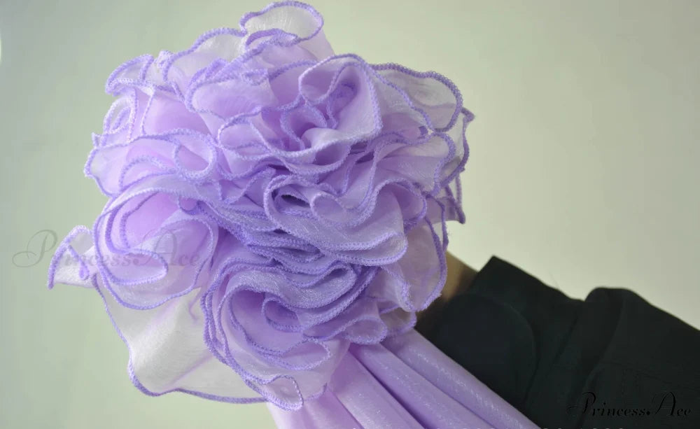 Fashion Chiffon Long Skirts Lavender / 80CM Length