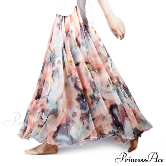 Fashion Florals Print Long Skirt
