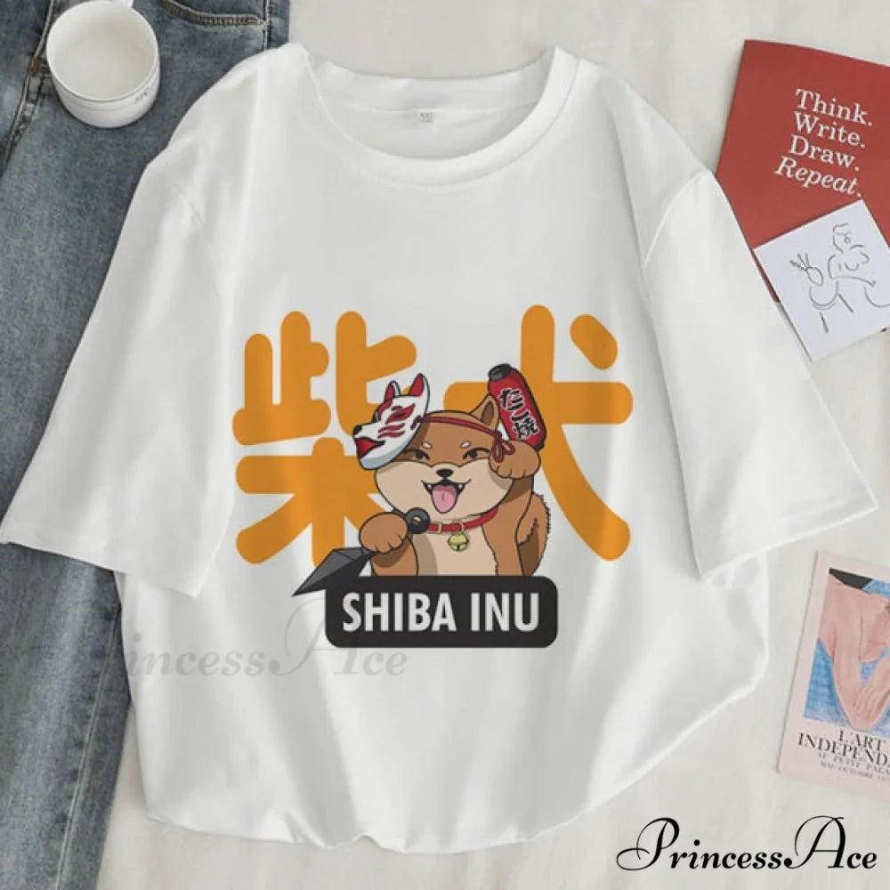 Fashion Korean Aesthetic White T Shirt white 3 / S