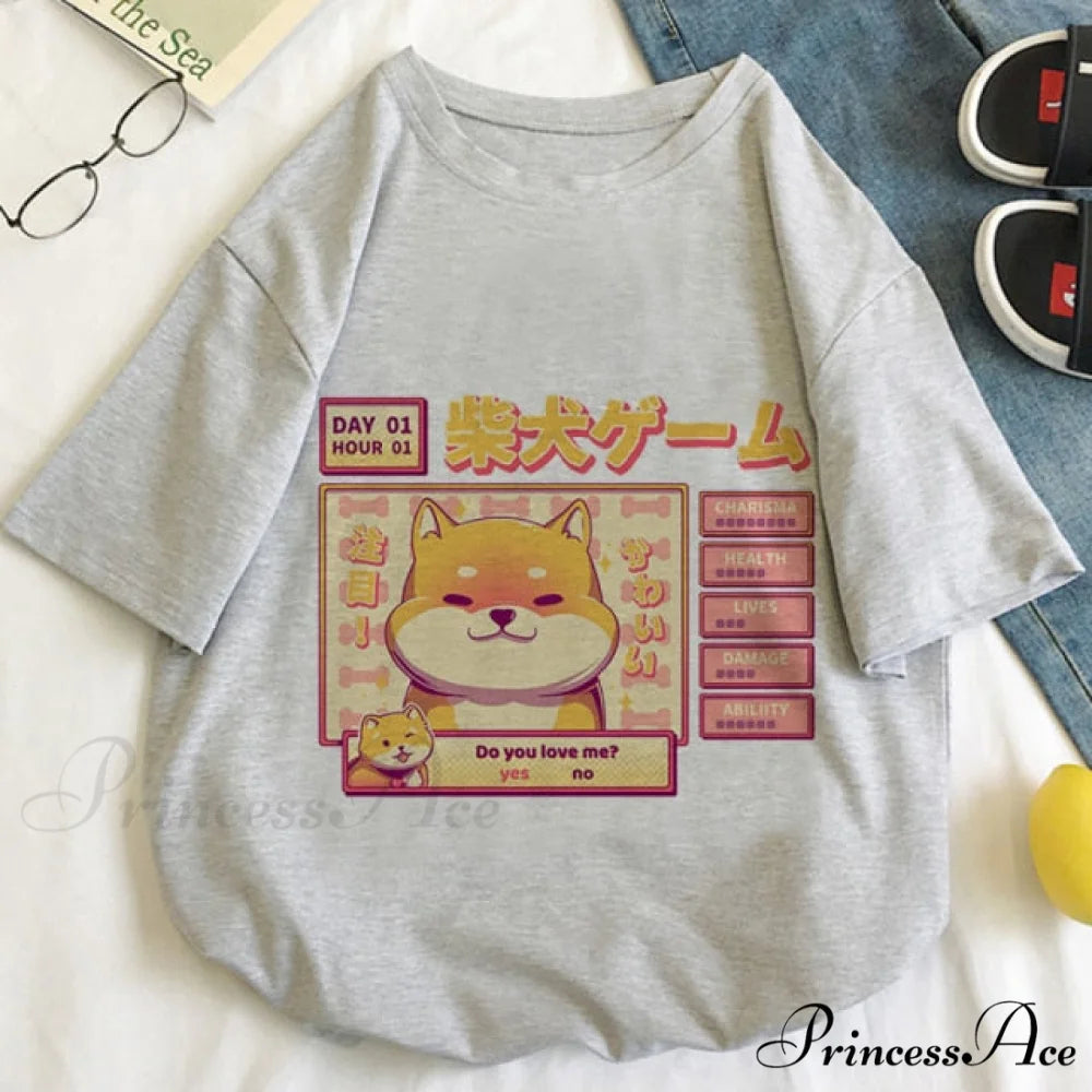 Fashion Korean Aesthetic White T Shirt