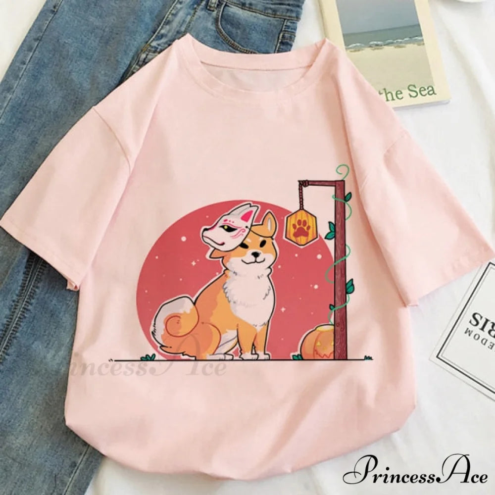 Fashion Korean Aesthetic White T Shirt