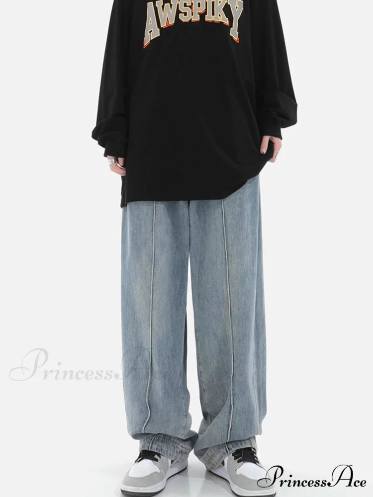 Fashion Loose All-match Wide Jeans