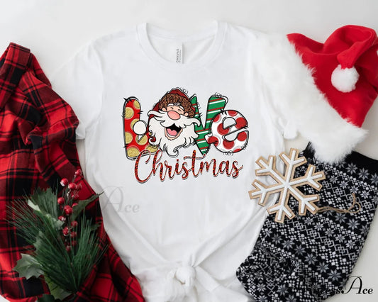 Fashion Love Santa Nostalgic Retro Farm Girl Casual Christmas Hoodie WHITE / S Christmas Hoodies-L