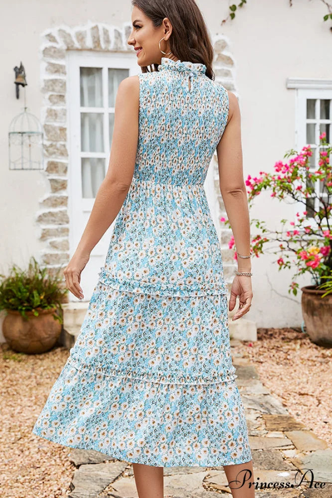 Fashion Printed Graceful Casual Mini Dress