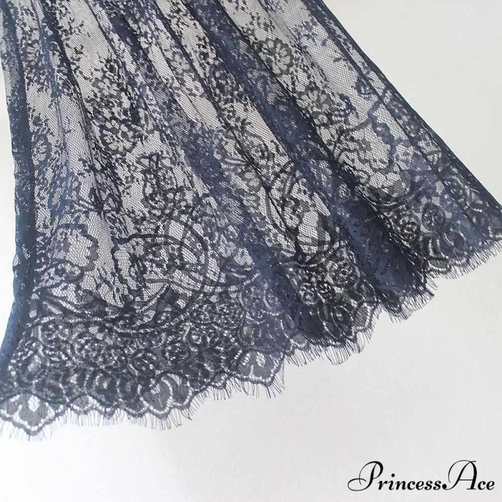 Fashion Solid Casual Mesh Lace Skirts