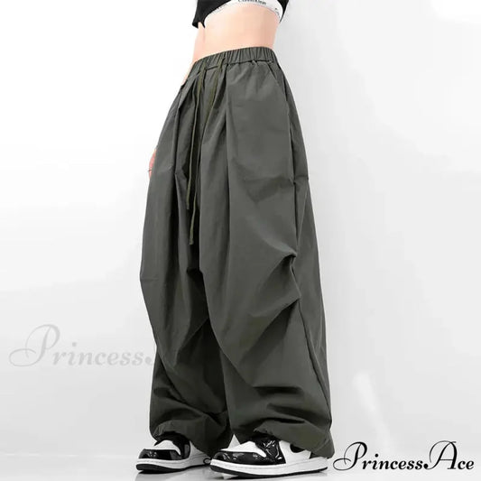Fast Drying Urban Dance Cargo Trousers Army Green / S pants-241228