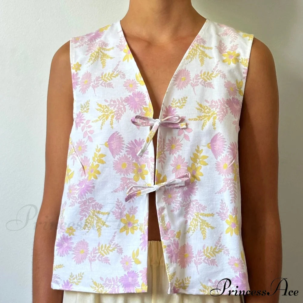 Fasten Front V-Neck Crop Top white / S croptop-250223