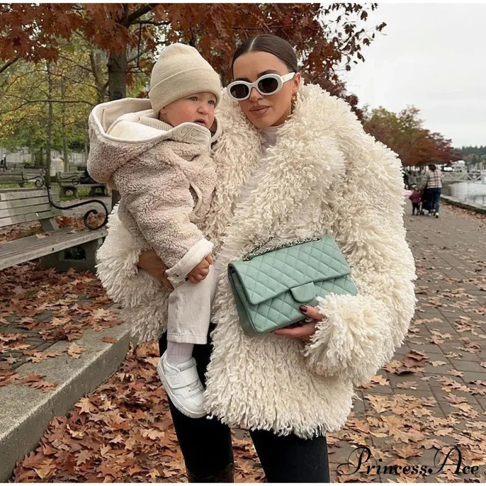 Faux Fur Stylish Fringe Coat