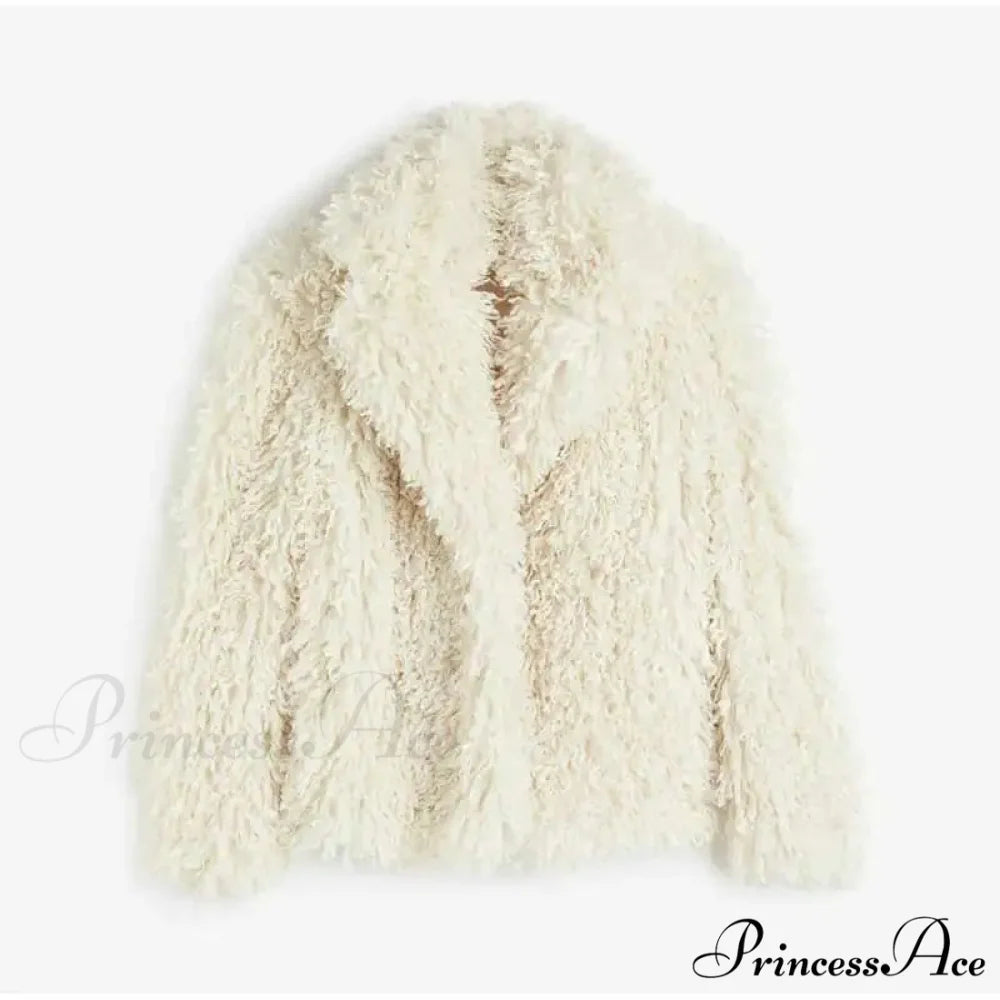 Faux Fur Stylish Fringe Coat