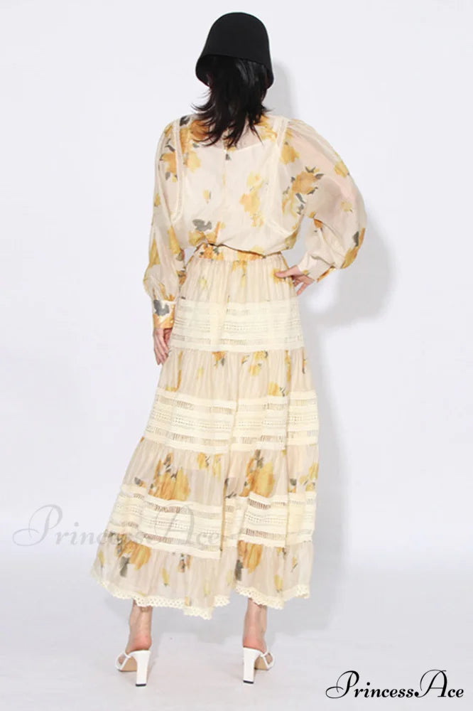 Faye Floral Top Charming + Skirt Set
