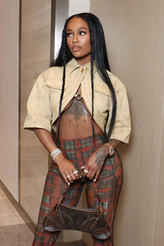 Casual Short Sleeve Collar Jacket