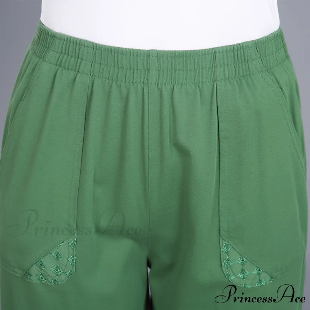 Female Breeches High Waist Capris Pants
