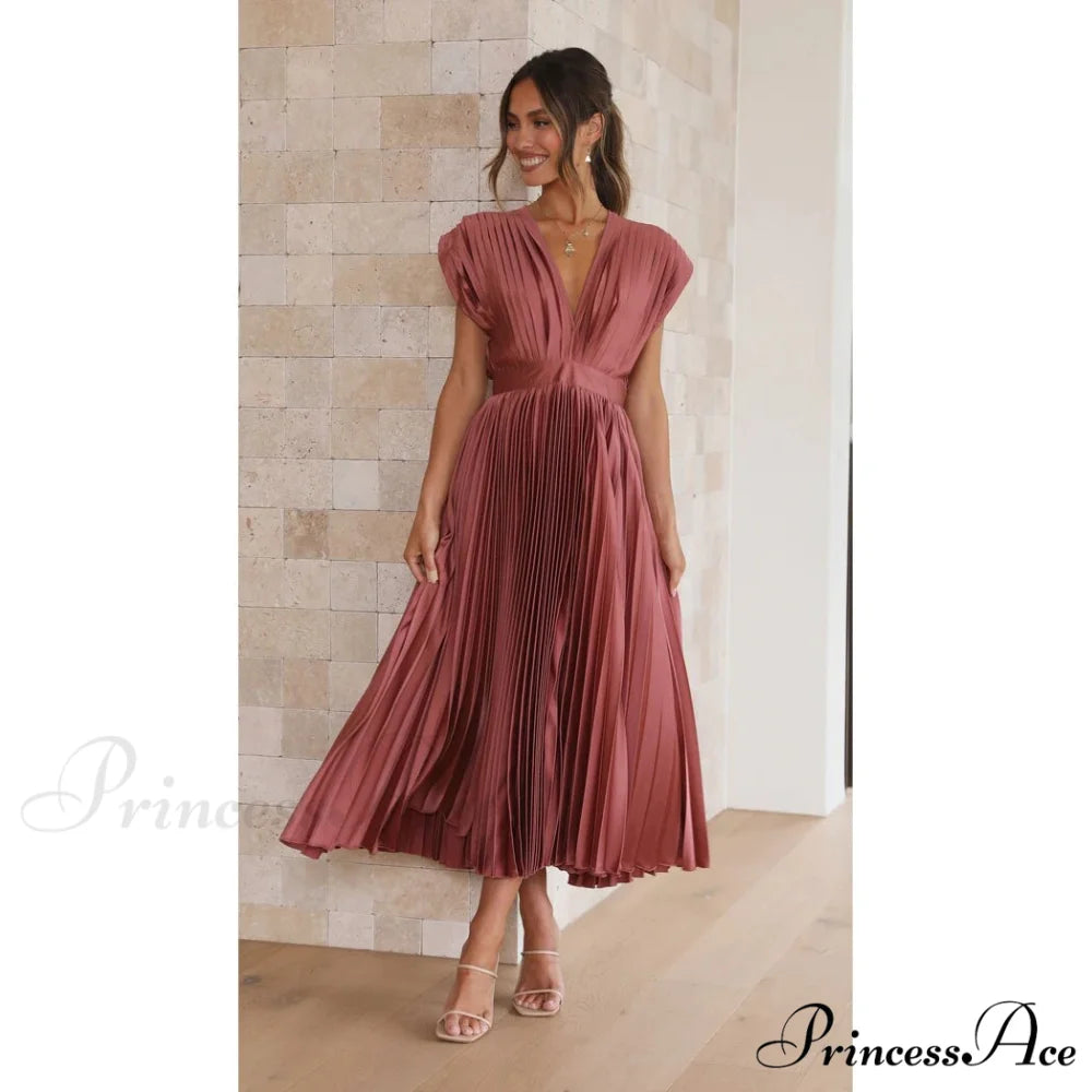 Female Loose Zipper Trendy Pleated Party Dress picture / S