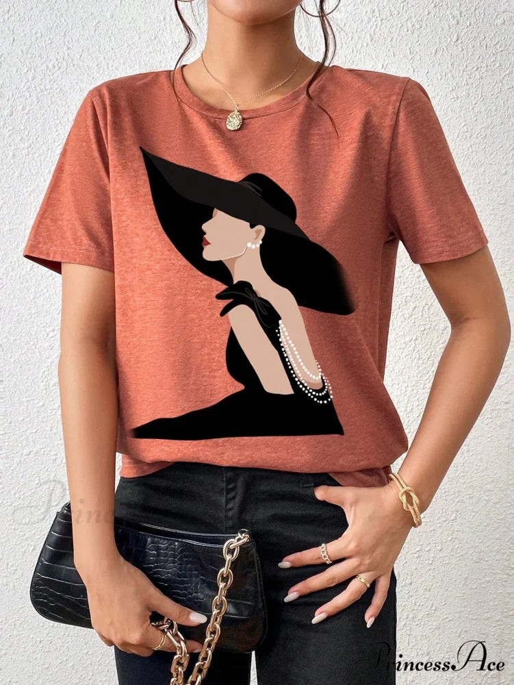 Figure Graphic Tee Rust Brown / XS