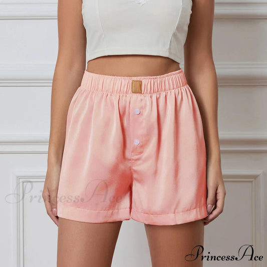 Firm Button Ornamental Lounge Brief Orange / S short-250223