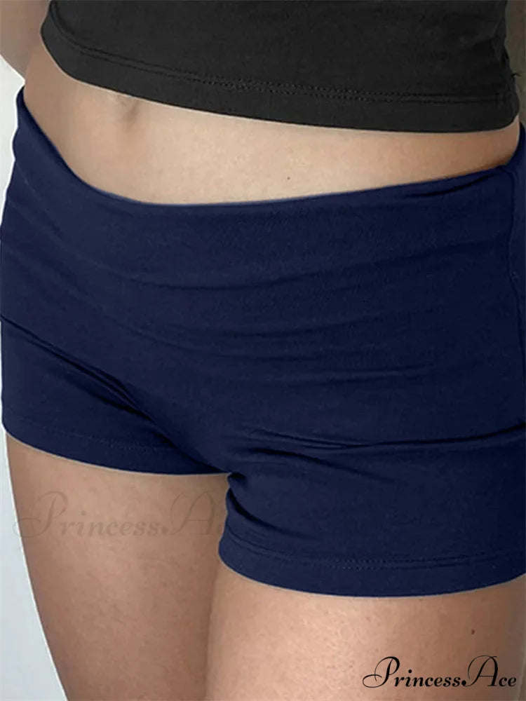 Firm Stretchy Short with a Lower Waist navy / S short-250223