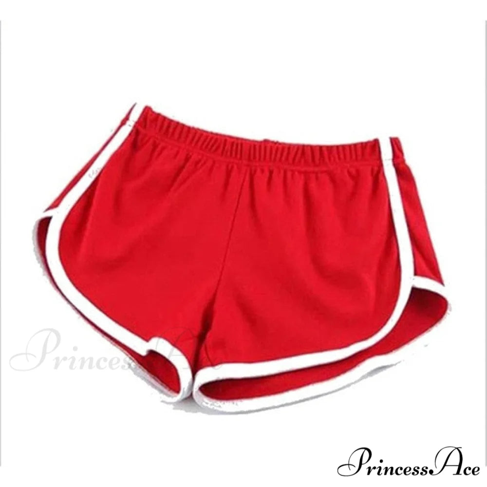 Fitness Push Up Gym Tights Pocket Shorts Red 1 / XXXL