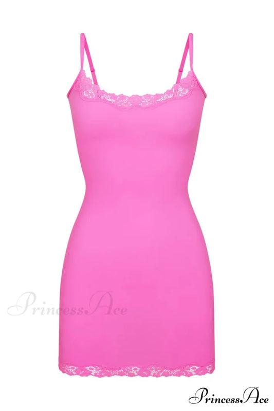 Fits Everybody Lace Charming Trim Slip Dress S / 1#