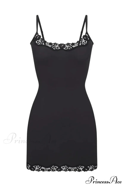 Fits Everybody Lace Charming Trim Slip Dress S / 4#