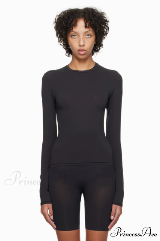 Fits Everybody Stylish Long Sleeve T-Shirt S / Black