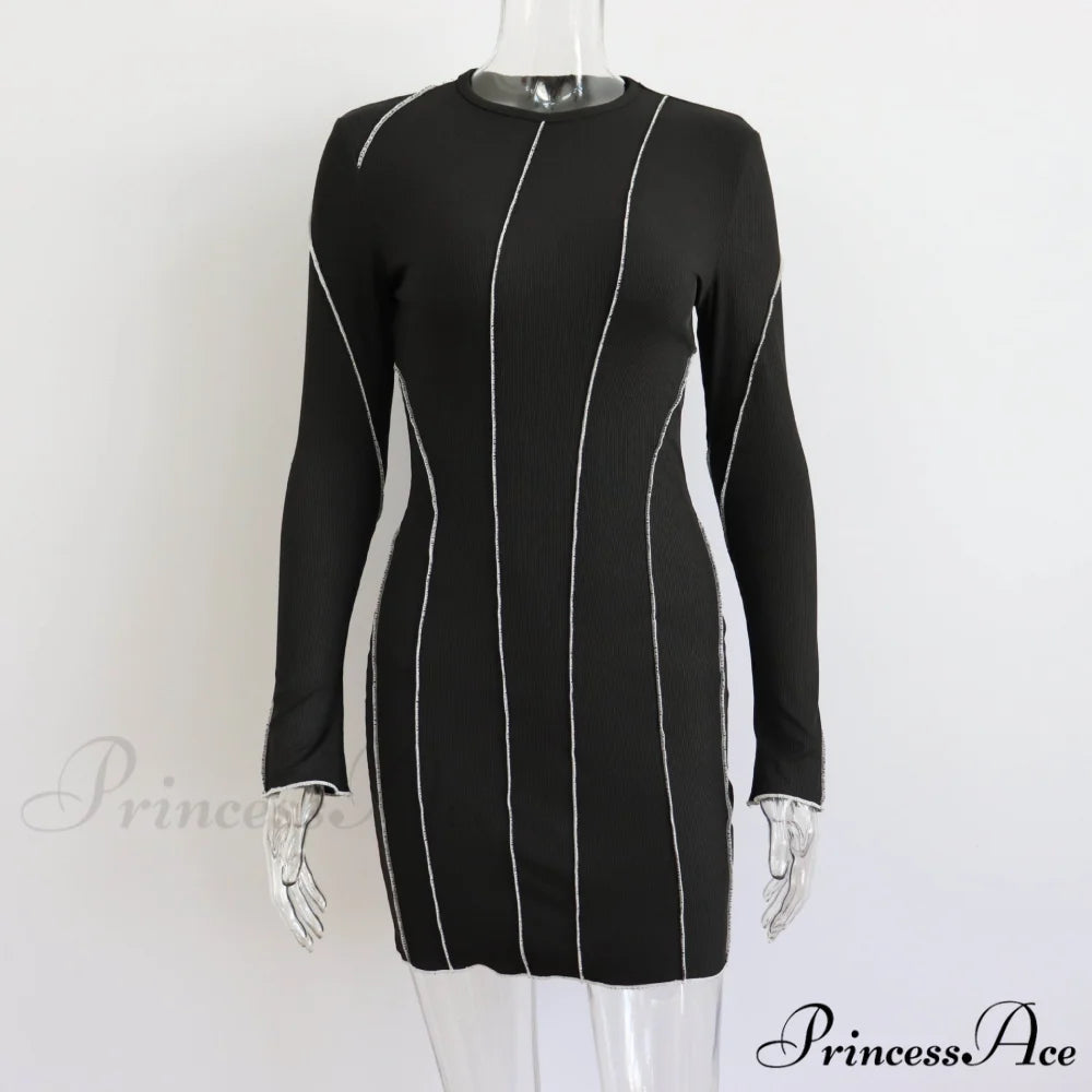 Flared Sleeve Dress S / Green