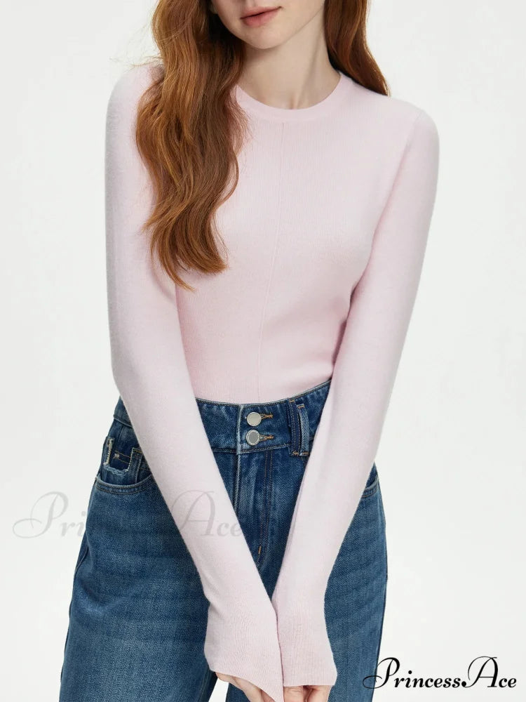 Flexible Circular Neck Woven Jumper swraters-241228