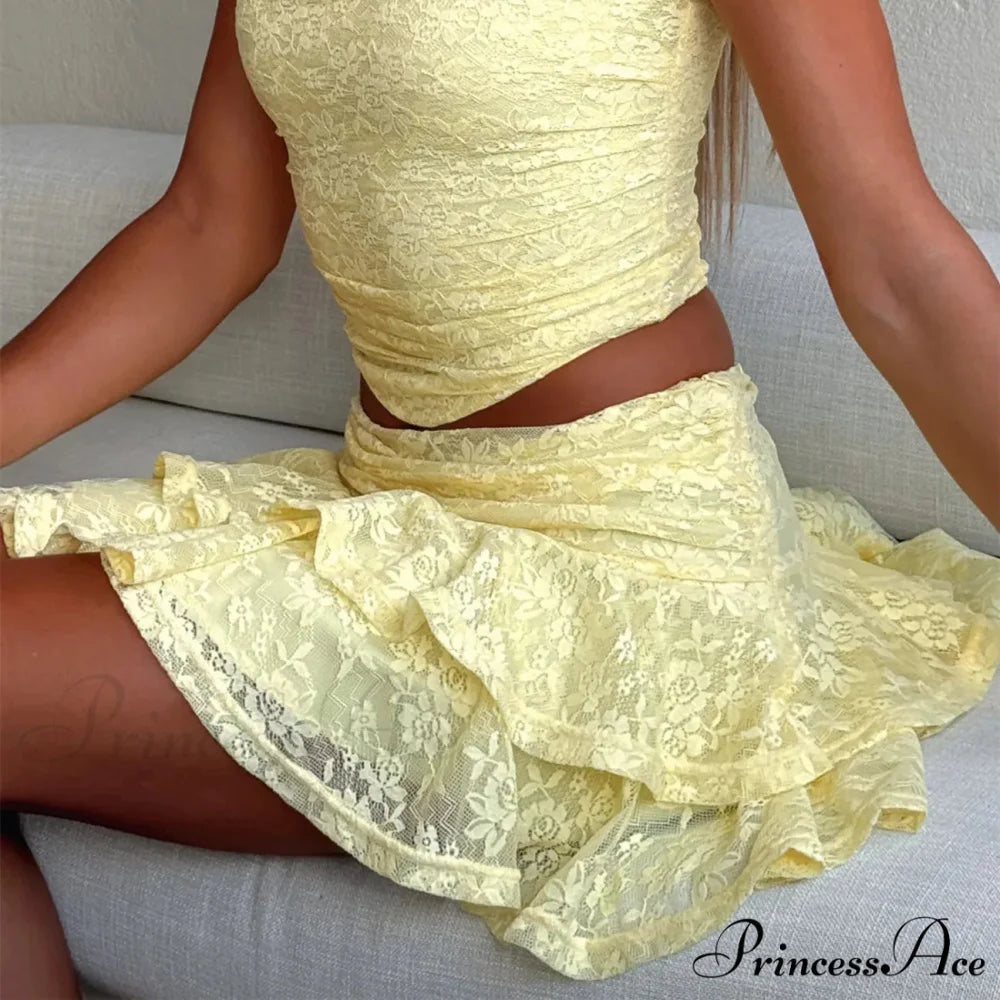 Flexible Frilled Half Slip Skirt skirts-250223