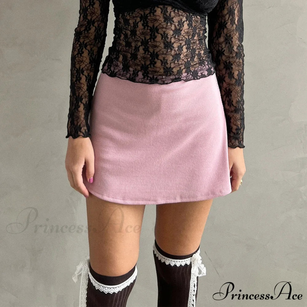 Flexible Side Opening Slim Skirt skirts-250223