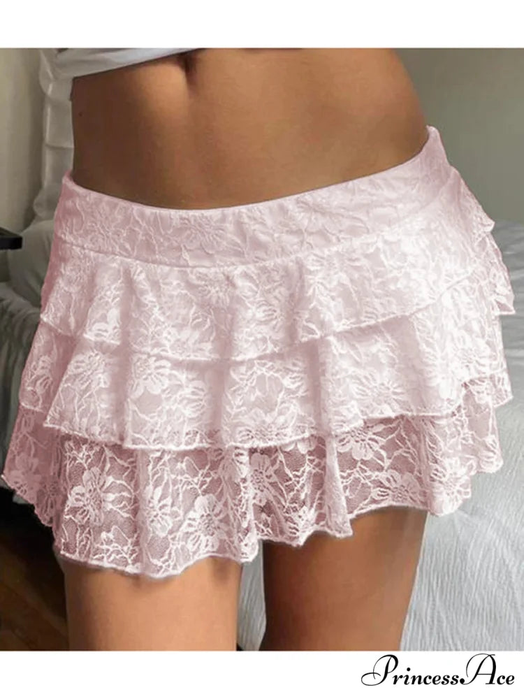 Flexible Small Waist Adorable Skirt Pink / S skirts-250223
