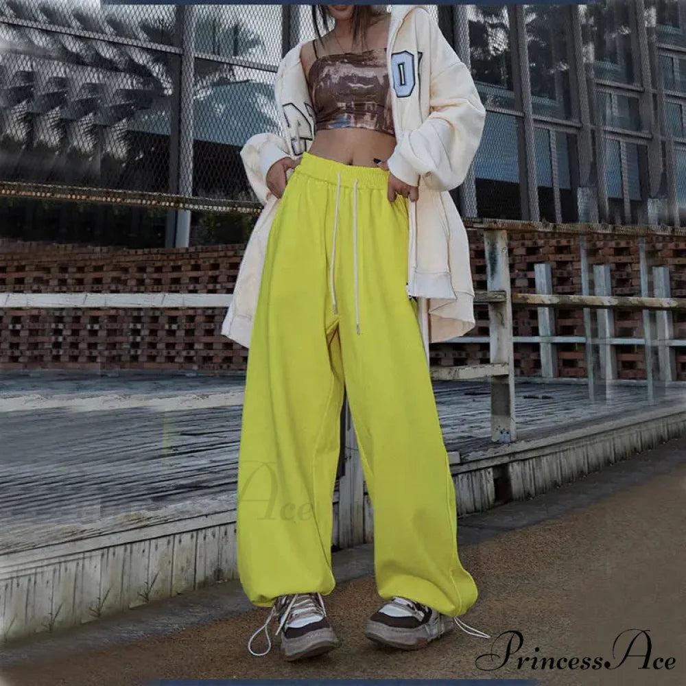 Flexible Tall Waist Dance Trousers pants-241228
