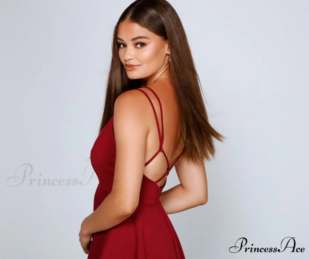 Flirty And Frilly Charming Pleated Skater Dress