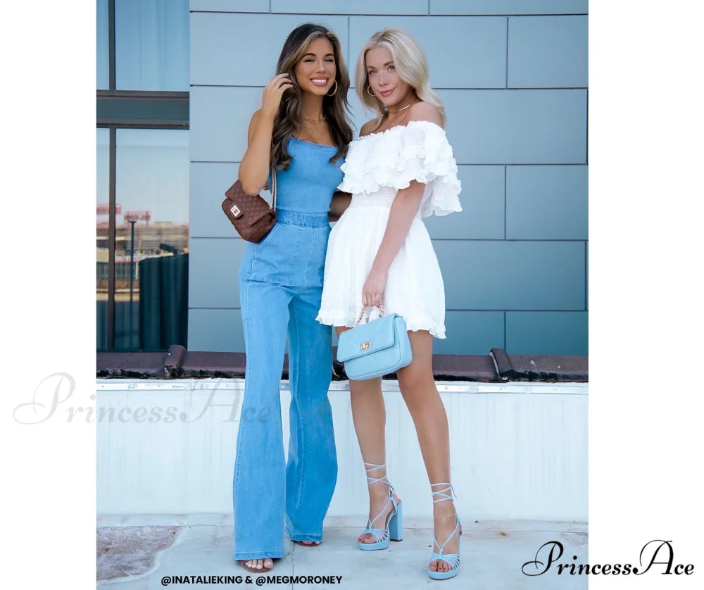 Flirty Vibes Stylish Linen Mini Dress WHITE / M