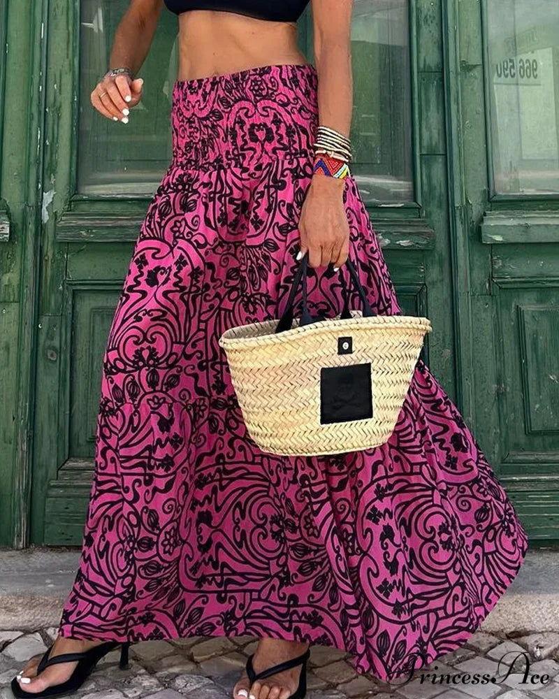 Floral A-Line Skirt