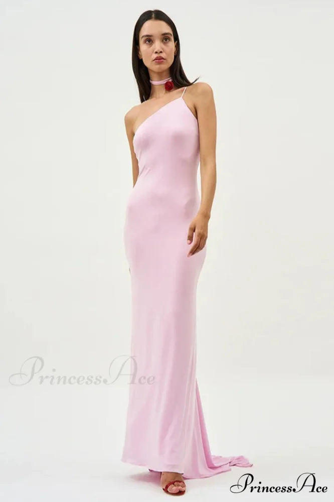 Floral-Appliqu鑼?One Stylish Shoulder Gown