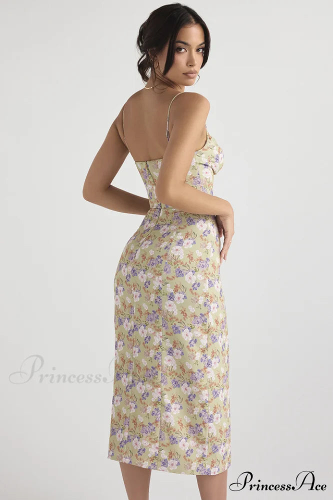 Floral Elegant Midi Sundress