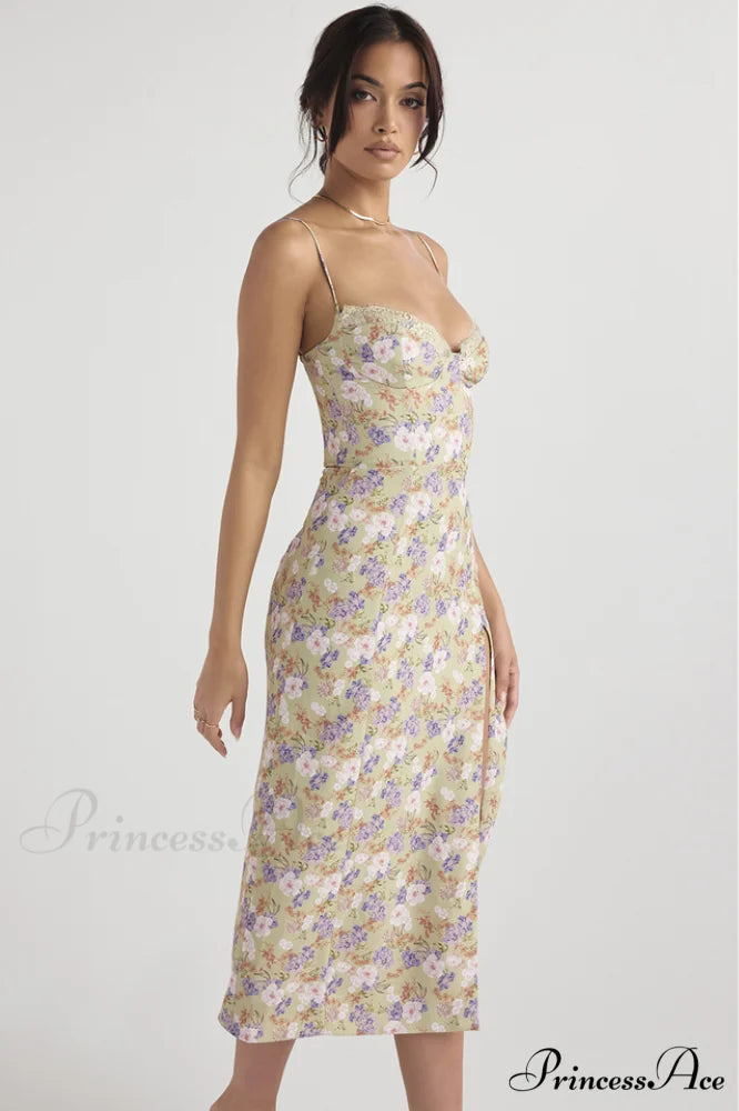 Floral Elegant Midi Sundress