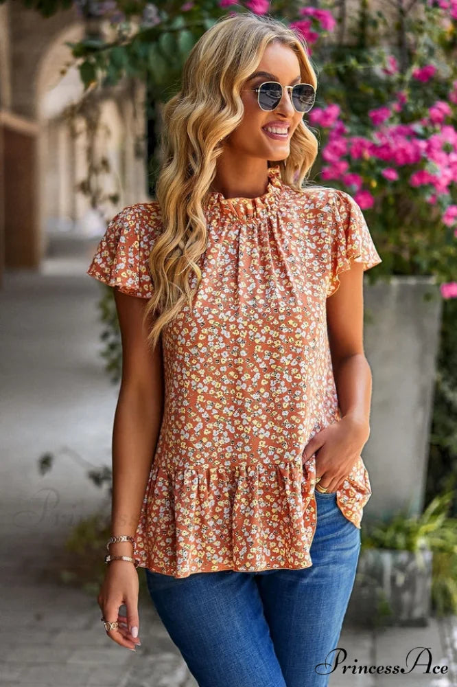 Floral Elegant Print Blouse