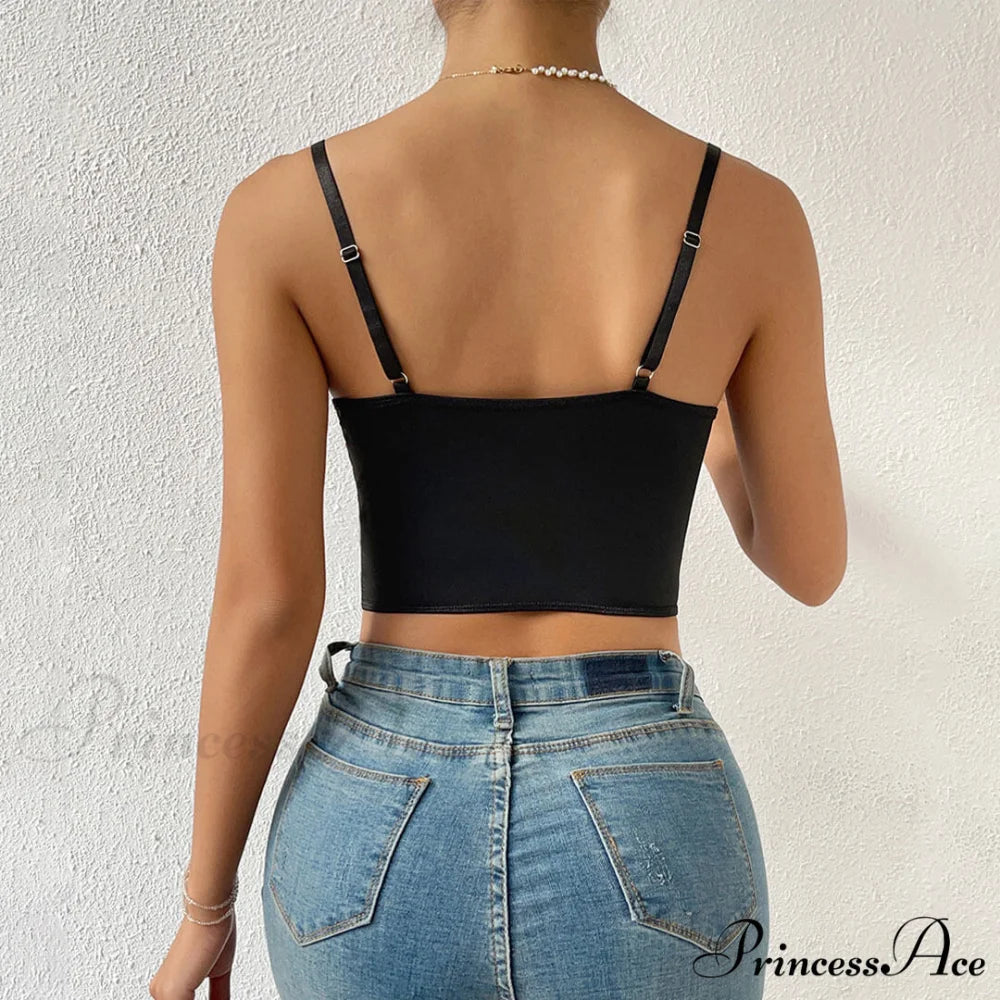 Floral Embellished Graceful Strap Mini Dress M / Black