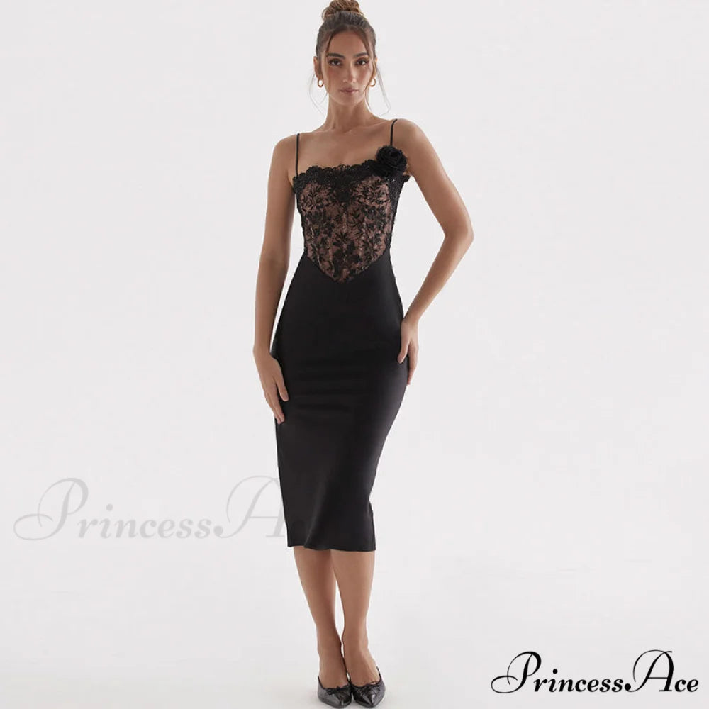 Floral High Graceful Rise Boyfriend Jeans S / Black