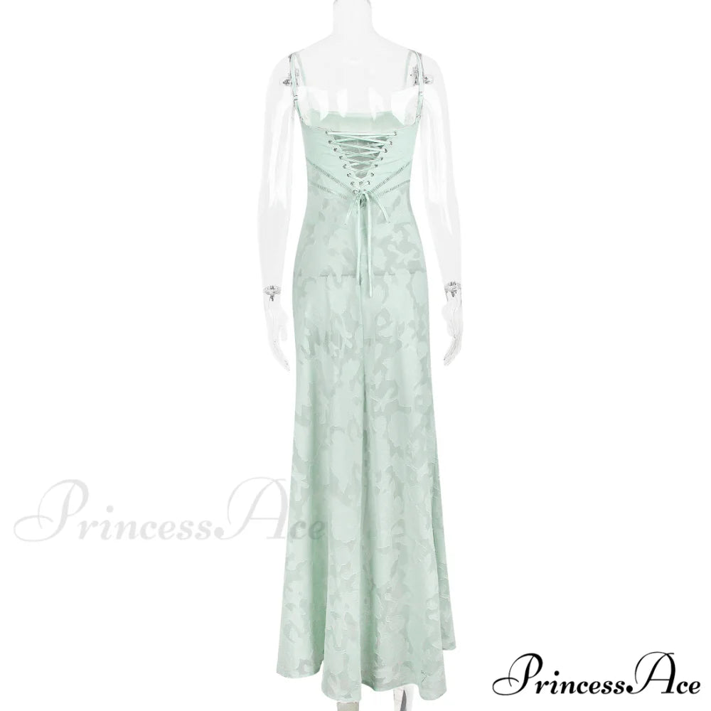 Floral Print Stylish Sheer Maxi Dress