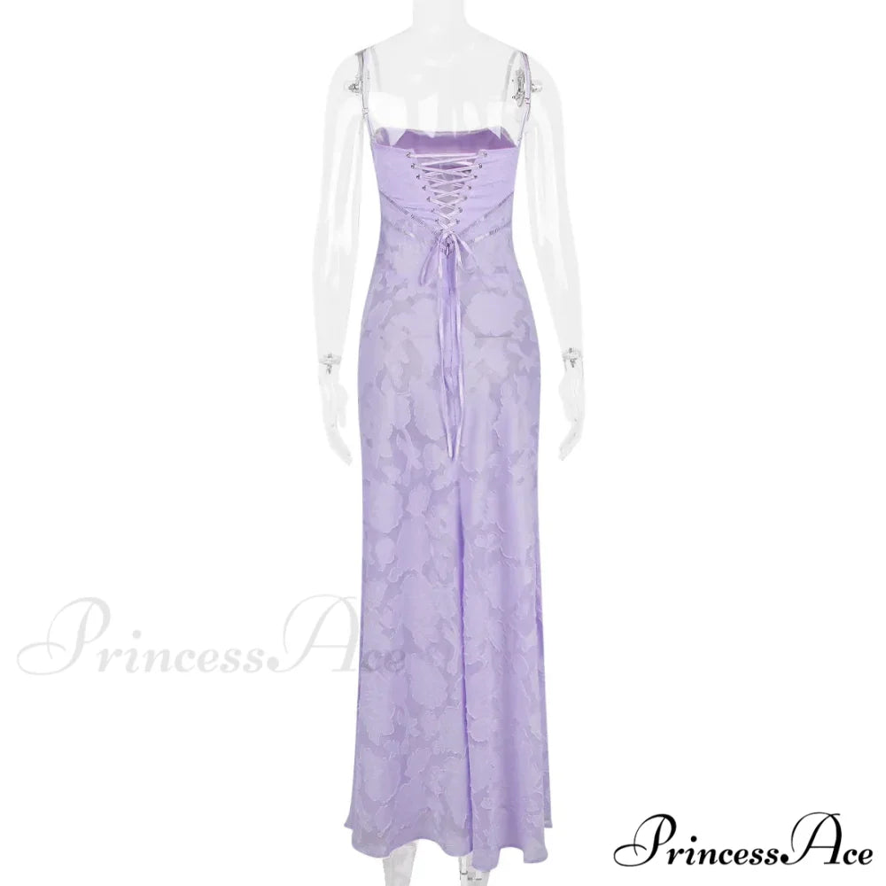 Floral Print Stylish Sheer Maxi Dress