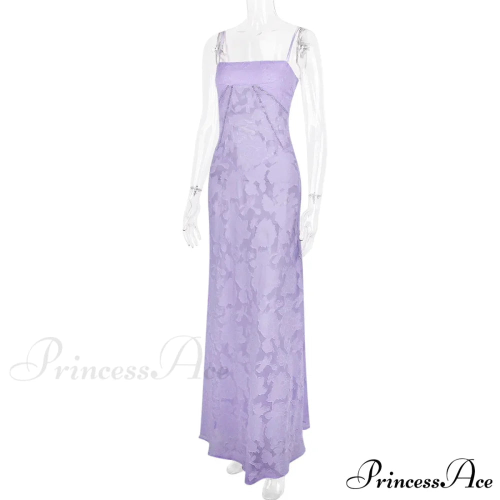 Floral Print Stylish Sheer Maxi Dress