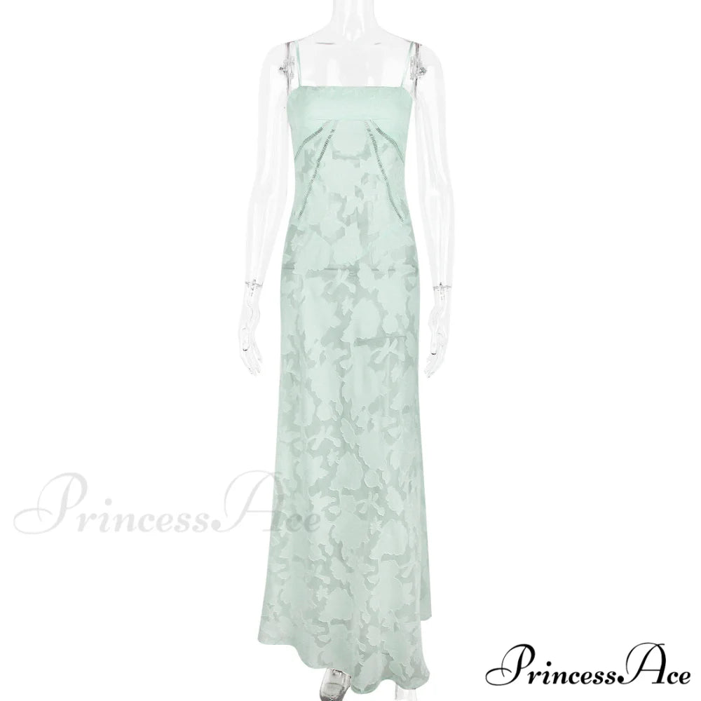 Floral Print Stylish Sheer Maxi Dress