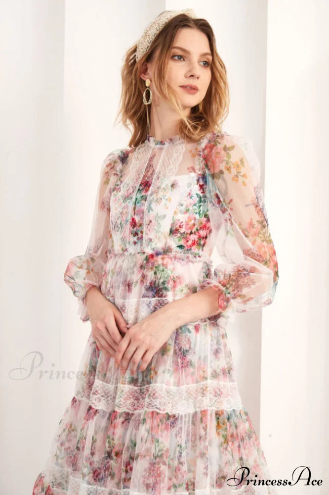 Floral Wonder Stylish Midi Dress