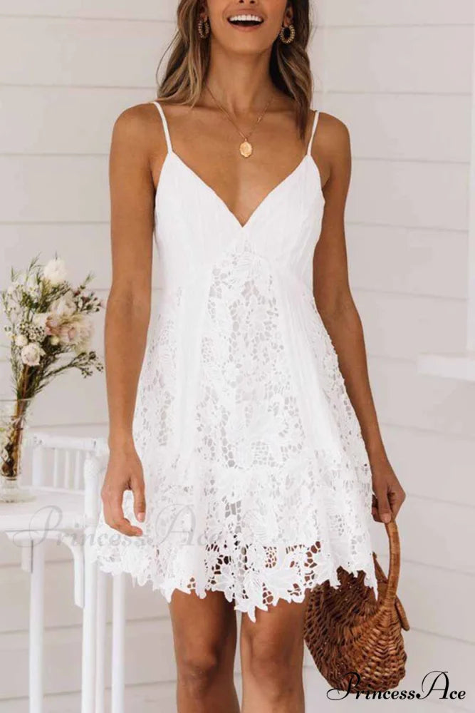 Florcoo Open Back Long Modern Sleeve Solid Color Midi Dresses S / White