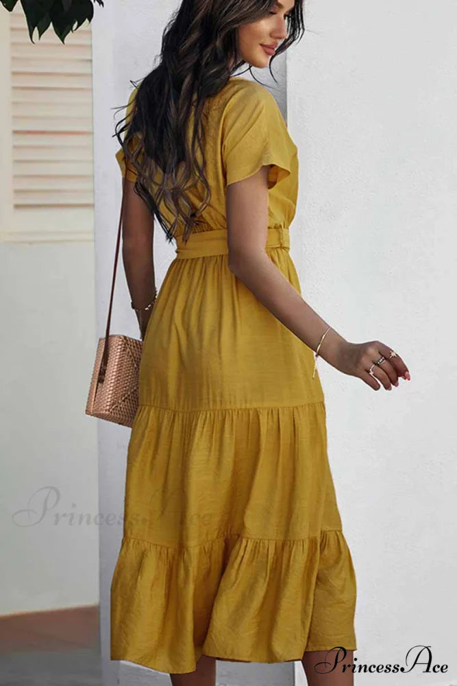 Florcoo White Print Trendy Long Sleeves Mini Dress