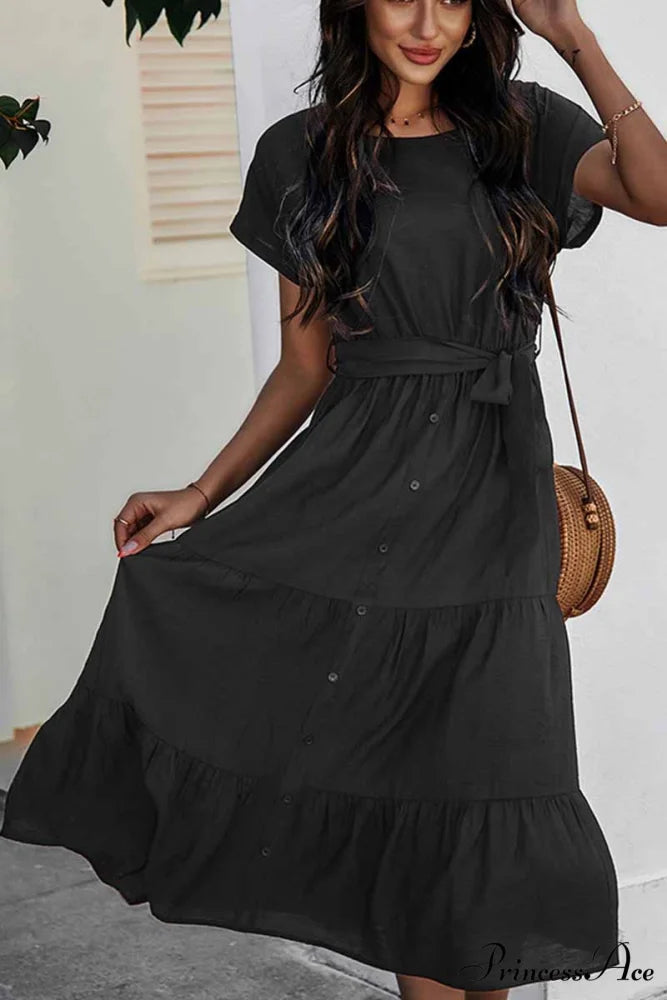 Florcoo White Print Trendy Long Sleeves Mini Dress